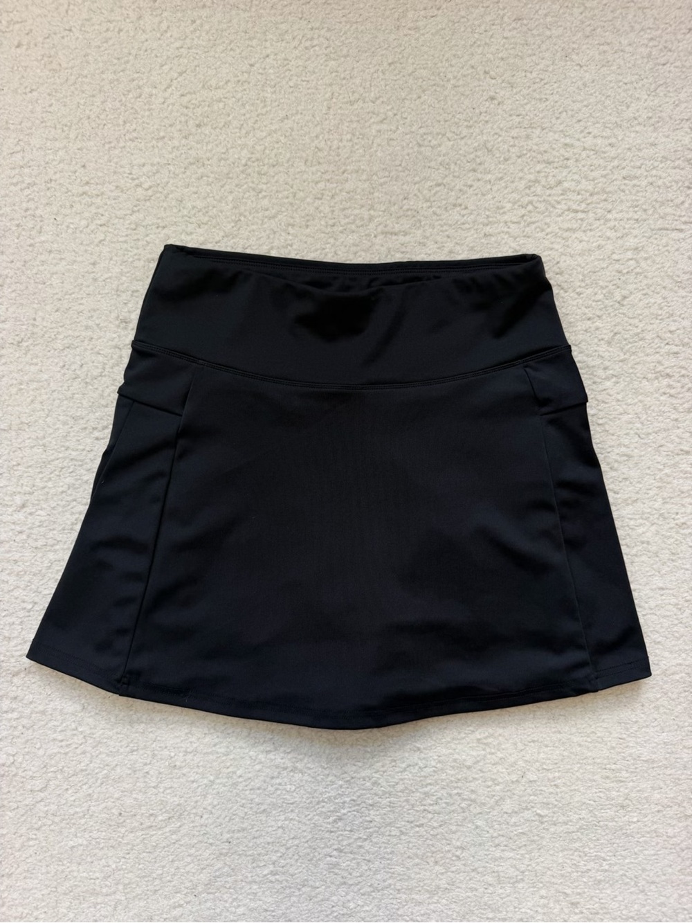 Adrienne Vittadini Sport Black Pleated Tennis Skort M